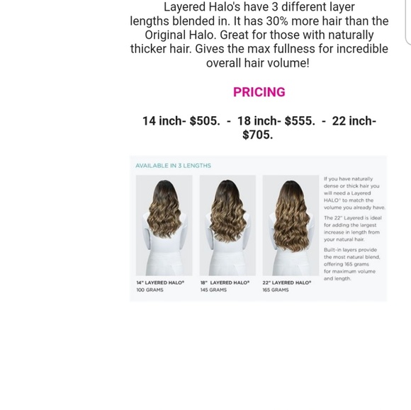 Halocouture Layered Hair Extensions 14in - Picture 2 of 2